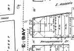 Vanderhorst's North Row (center), from the 1884 Sanborn Insurance Map