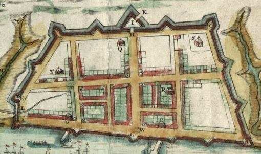 Detail from the 1711 "Crisp Map" of Charles Town
